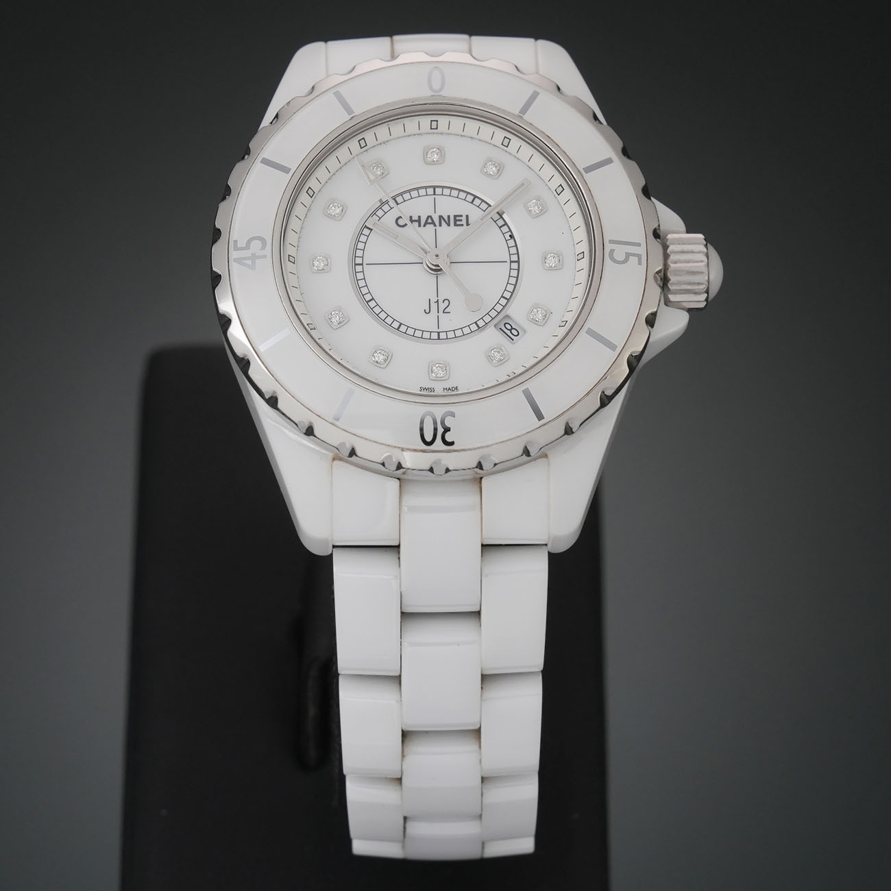CHANEL(USED)샤넬 J112 33 화이트세라믹 H1628