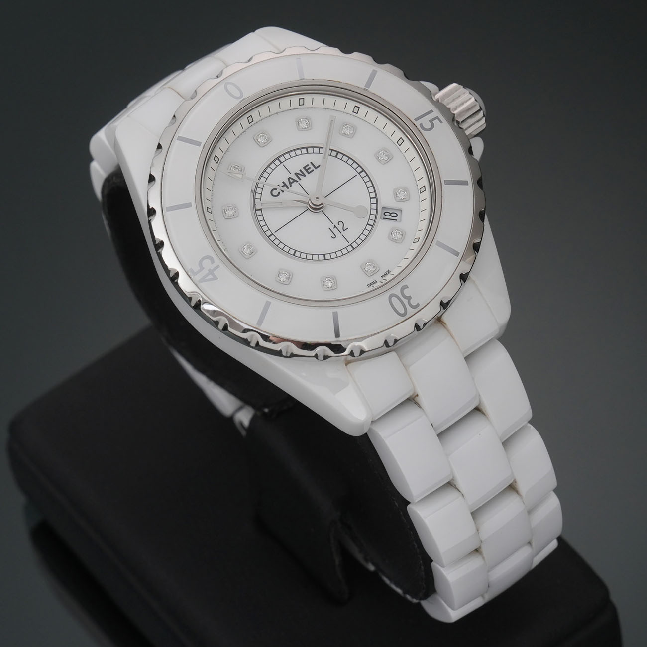 CHANEL(USED)샤넬 J112 33 화이트세라믹 H1628