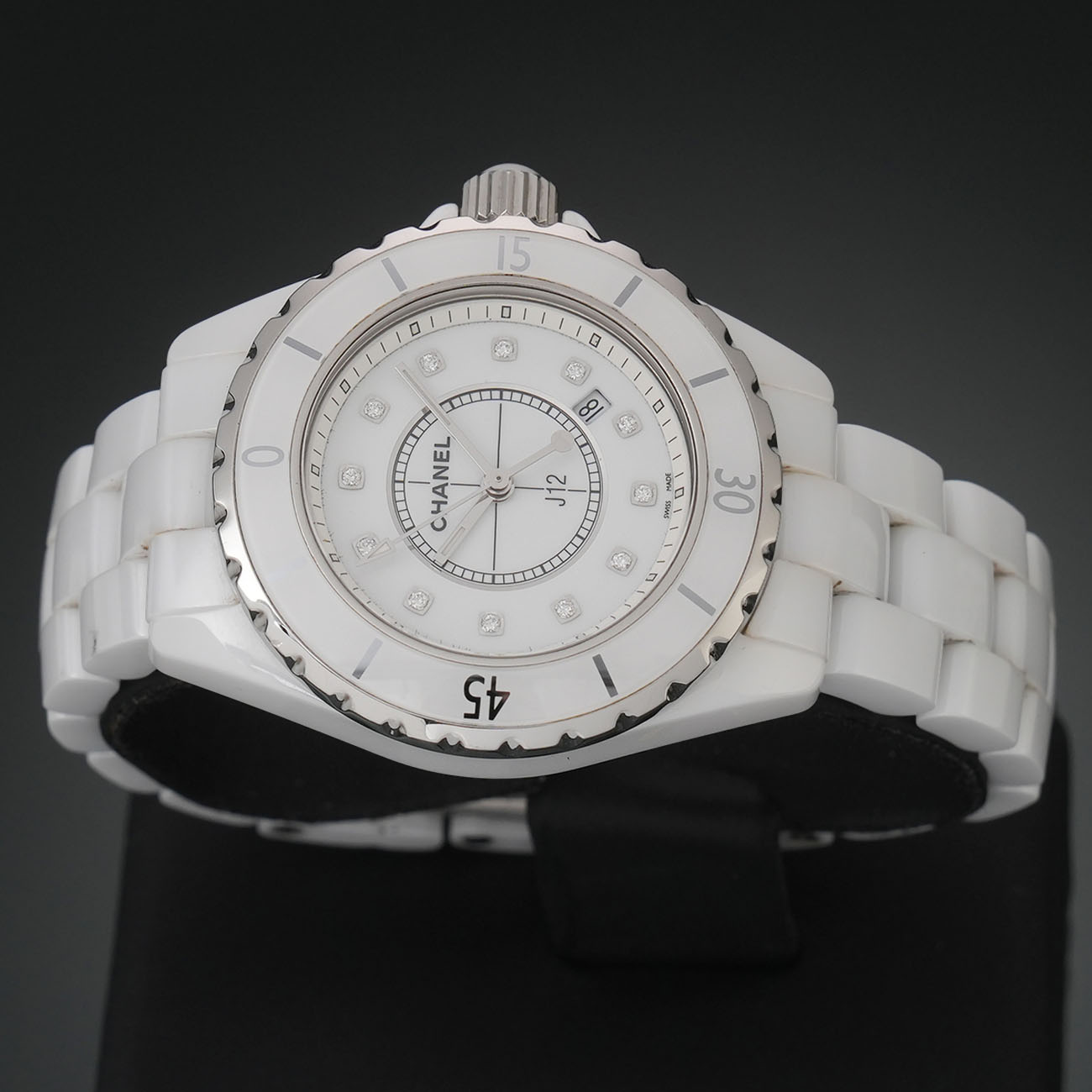 CHANEL(USED)샤넬 J112 33 화이트세라믹 H1628