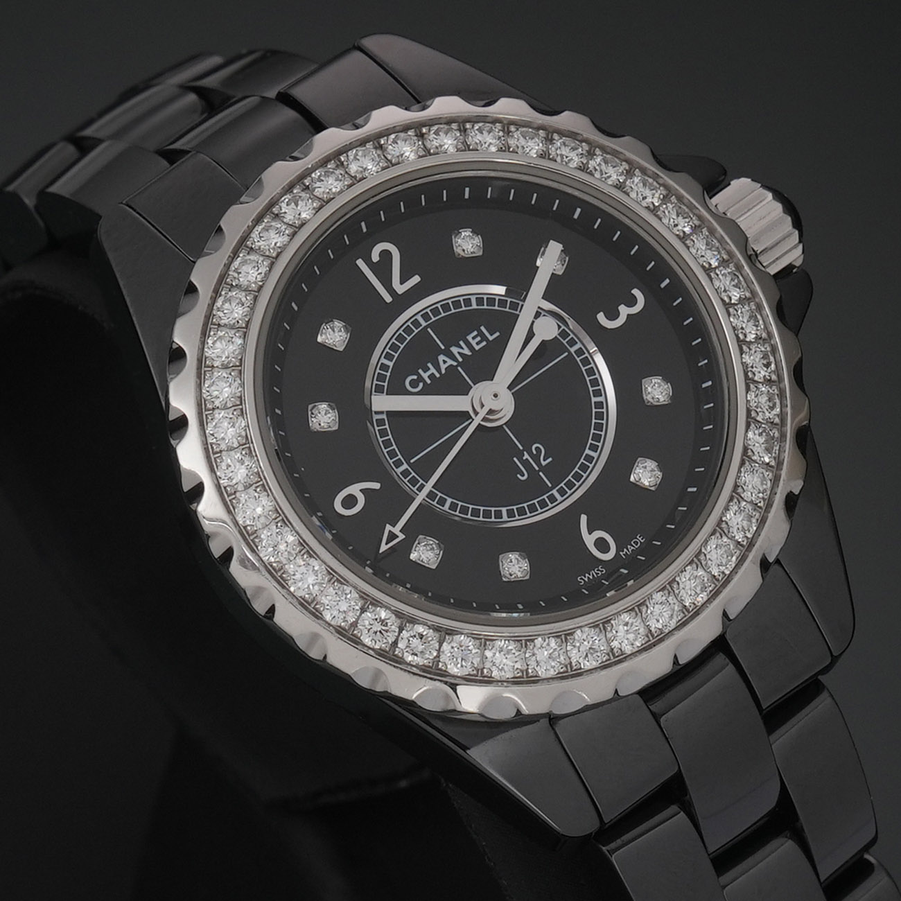 CHANEL(USED)샤넬 J12 28 다이아베젤 H2591