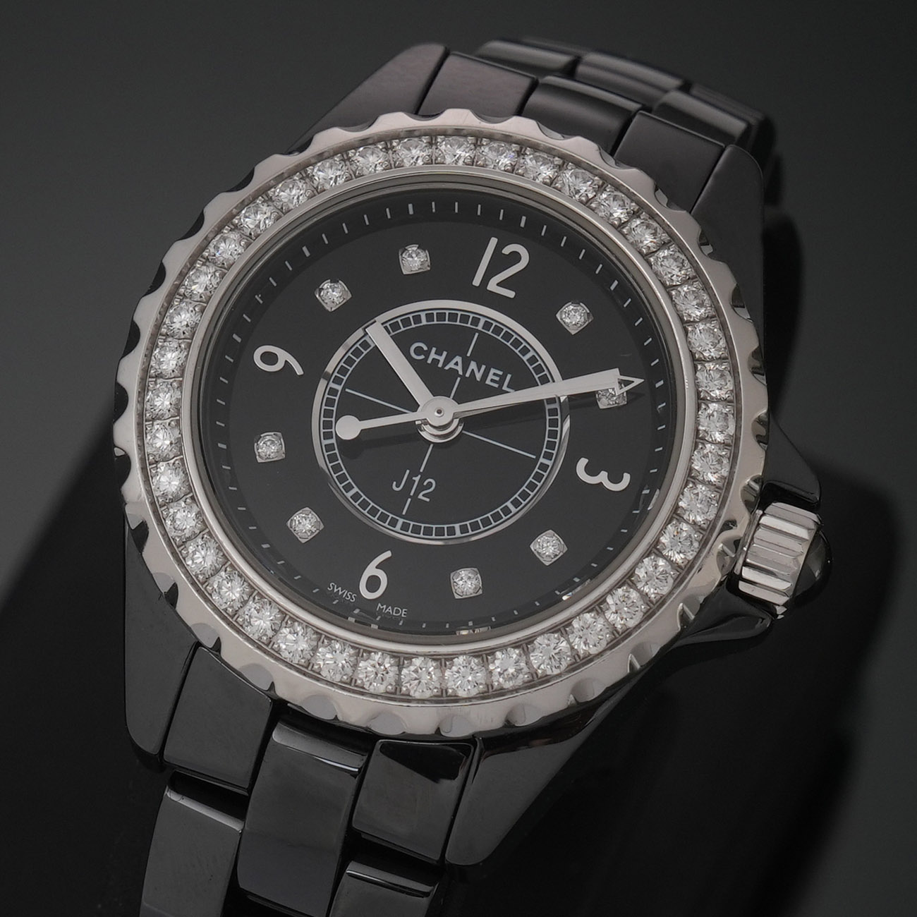 CHANEL(USED)샤넬 J12 28 다이아베젤 H2591