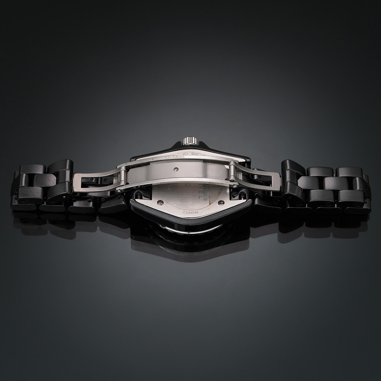 CHANEL(USED)샤넬 다이아 J12 블랙 세라믹 워치