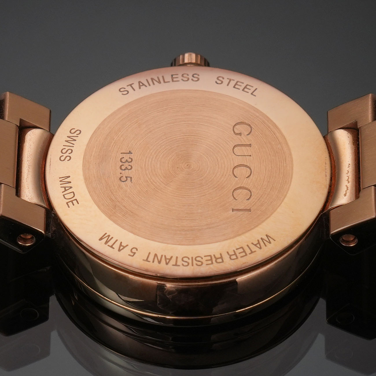 GUCCI(USED)구찌 YA133515 인터로킹 메탈 여성시계