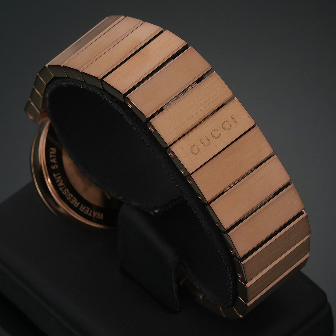 GUCCI(USED)구찌 YA133515 인터로킹 메탈 여성시계