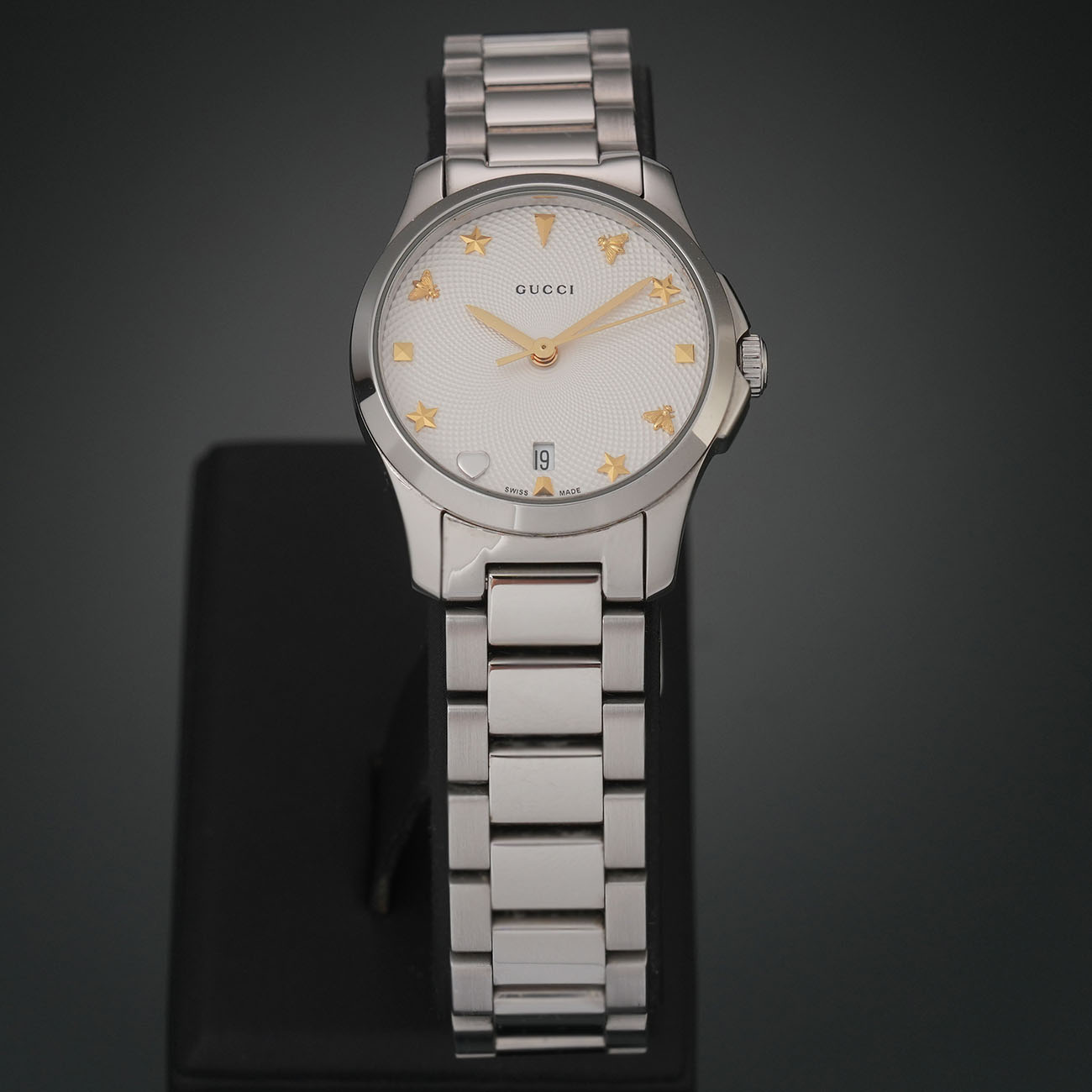 GUCCI(USED)구찌 126.5 레이디워치 스틸 쿼츠