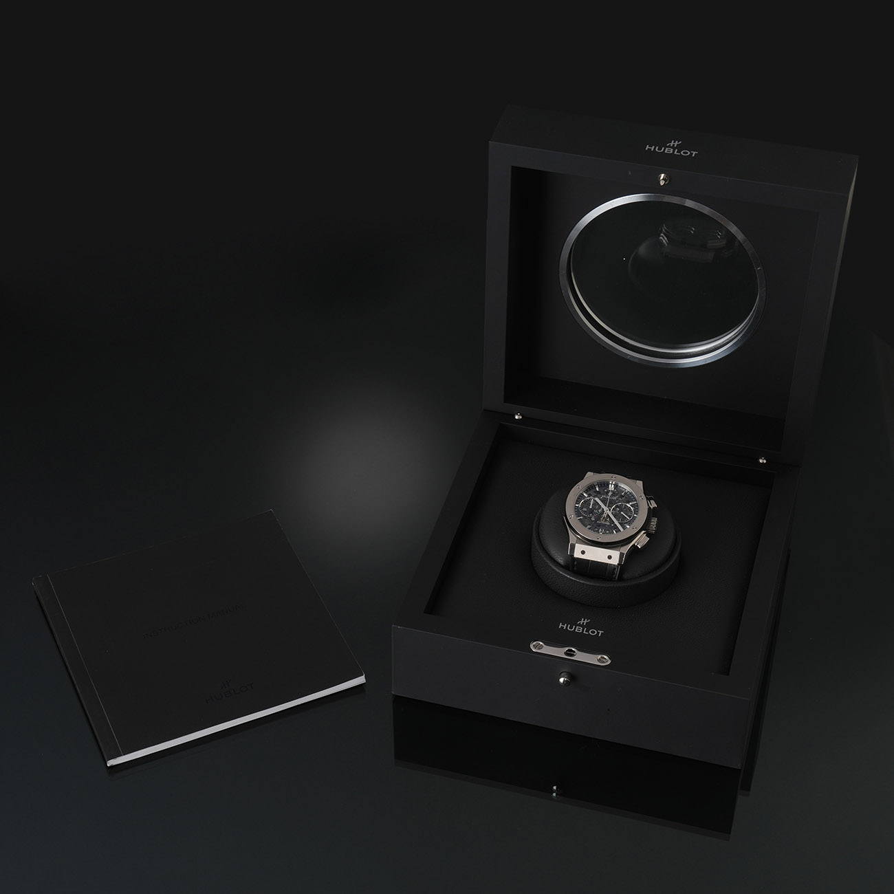 HUBLOT(USED)위블로 클래식 퓨전 스켈레톤 크로노 525.NX.0170.LR