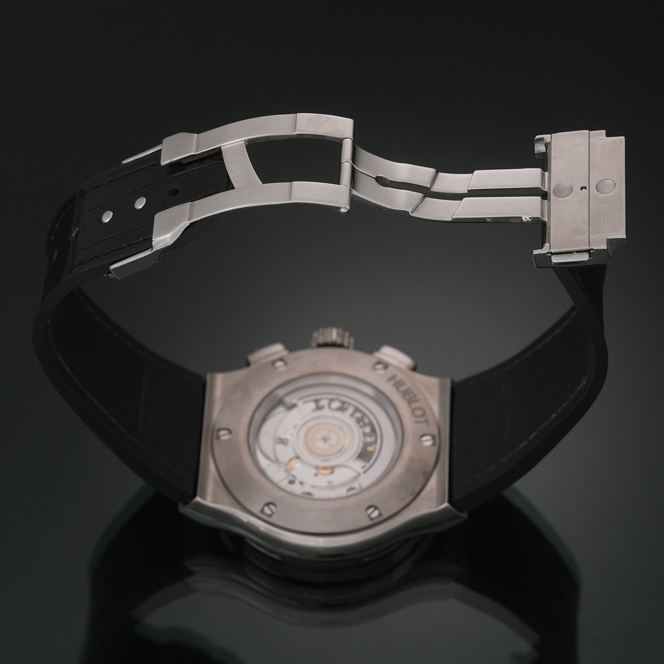 HUBLOT(USED)위블로 클래식 퓨전 스켈레톤 크로노 525.NX.0170.LR