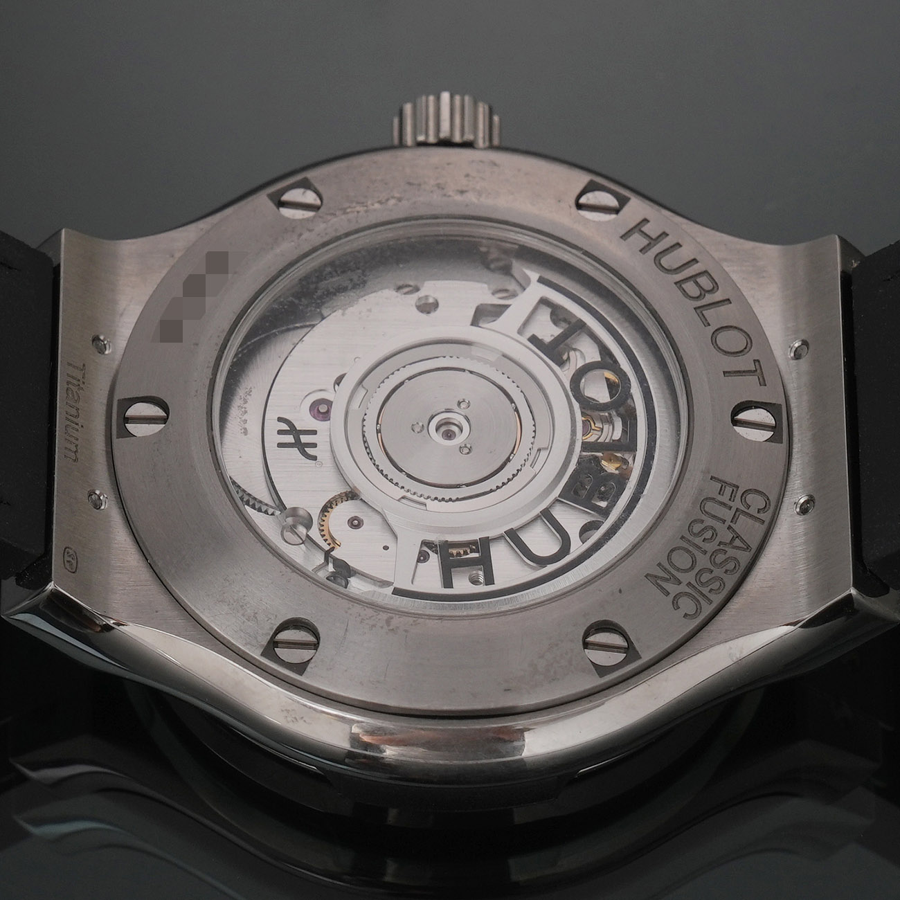 HUBLOT(USED)위블로 다이아몬드 베젤 클래식 퓨전 티타늄 그린 워치