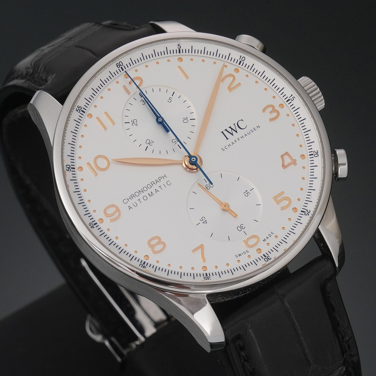 IWC(USED) 포르투기저 스틸 크로노 IW371604