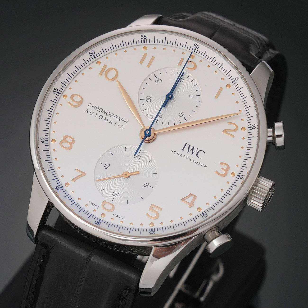 IWC(USED) 포르투기저 스틸 크로노 IW371604
