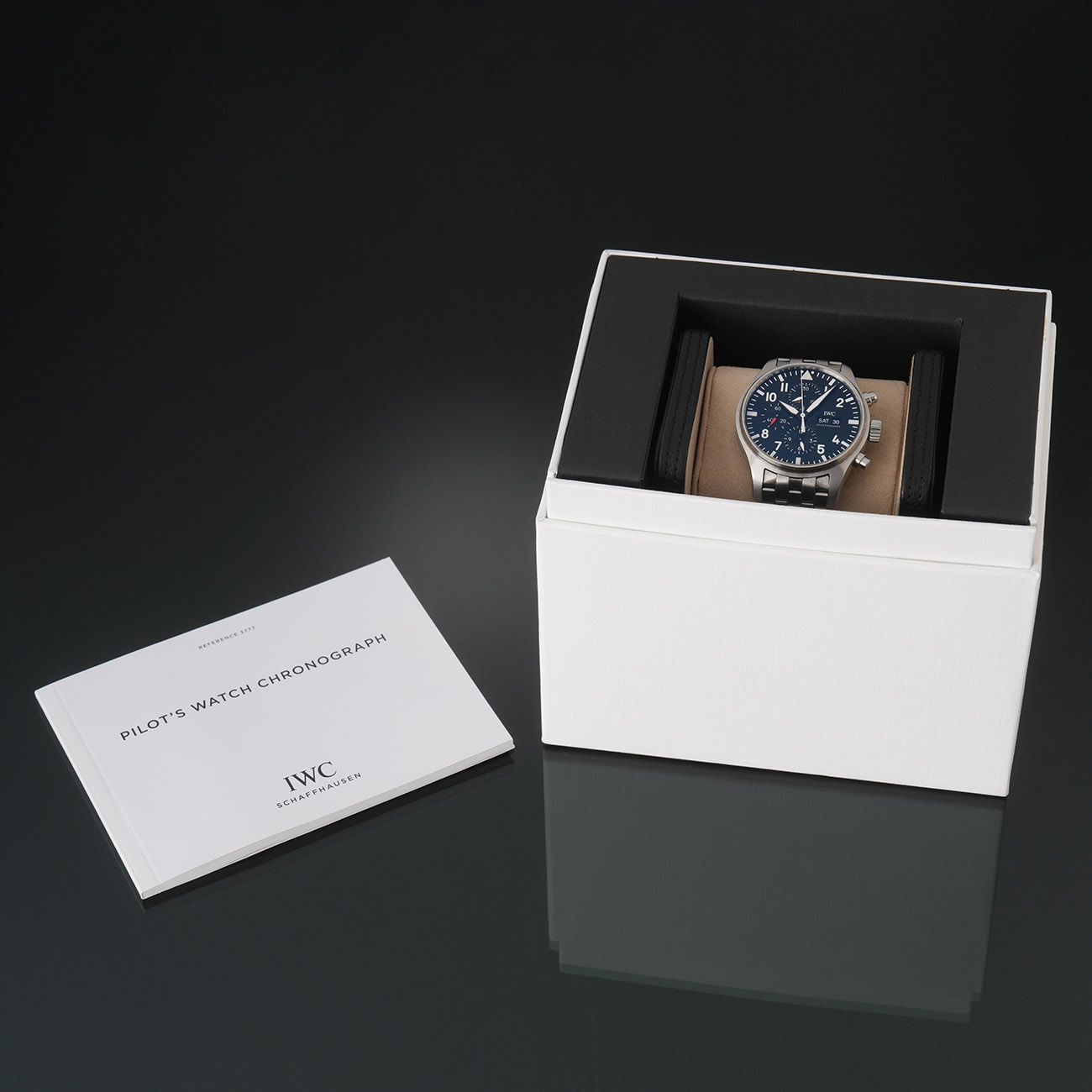 IWC(USED) 파일럿 스틸 오토 크로노 43mm