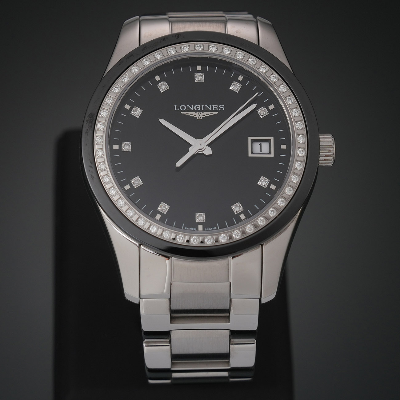 LONGINES(USED)론진 컨퀘스트 클래식 다이아베젤 36mm