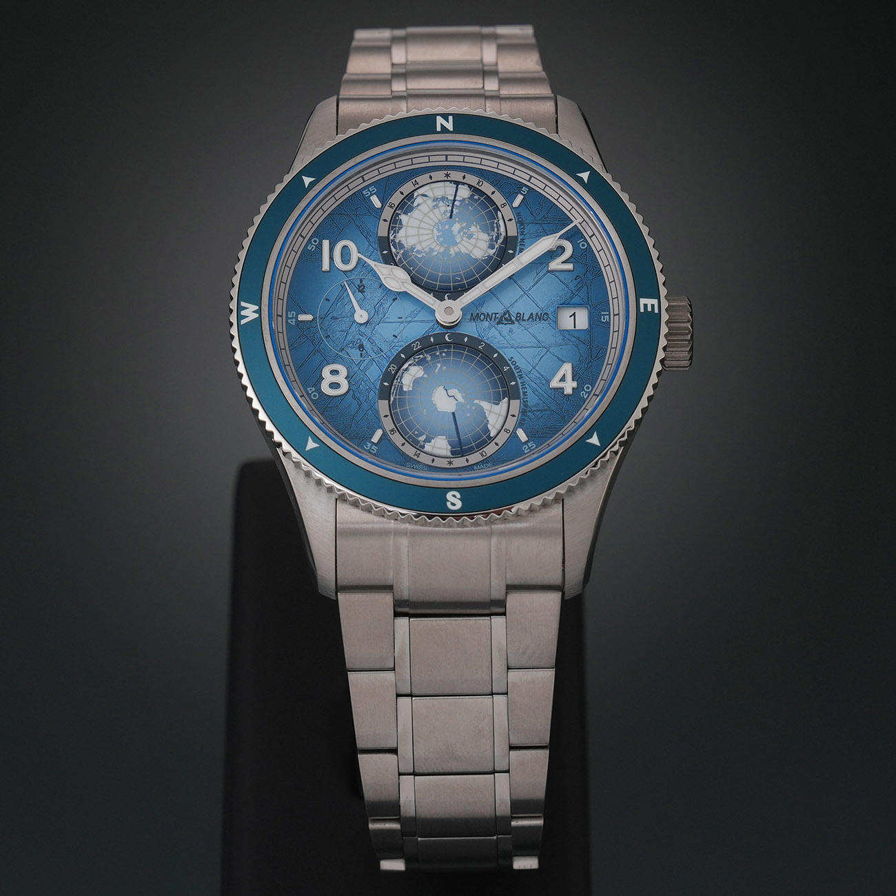 MONTBLANC(USED)몽블랑 1858 지오스피어 제로 옥시전 사우스 폴 익스플로레이션 리미티드 에디션