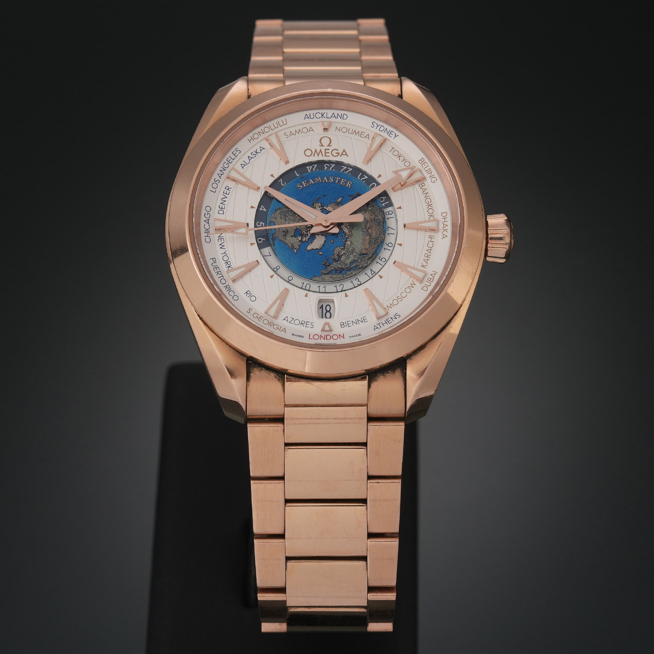 OMEGA(USED)오메가 씨마스터 아쿠아테라 월드타이머 43mm