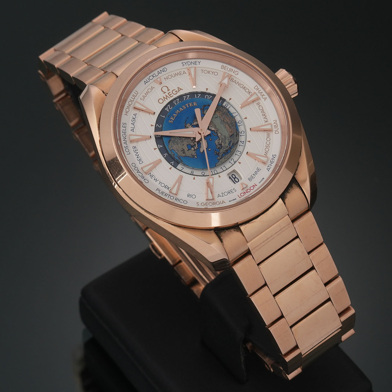 OMEGA(USED)오메가 씨마스터 아쿠아테라 월드타이머 43mm