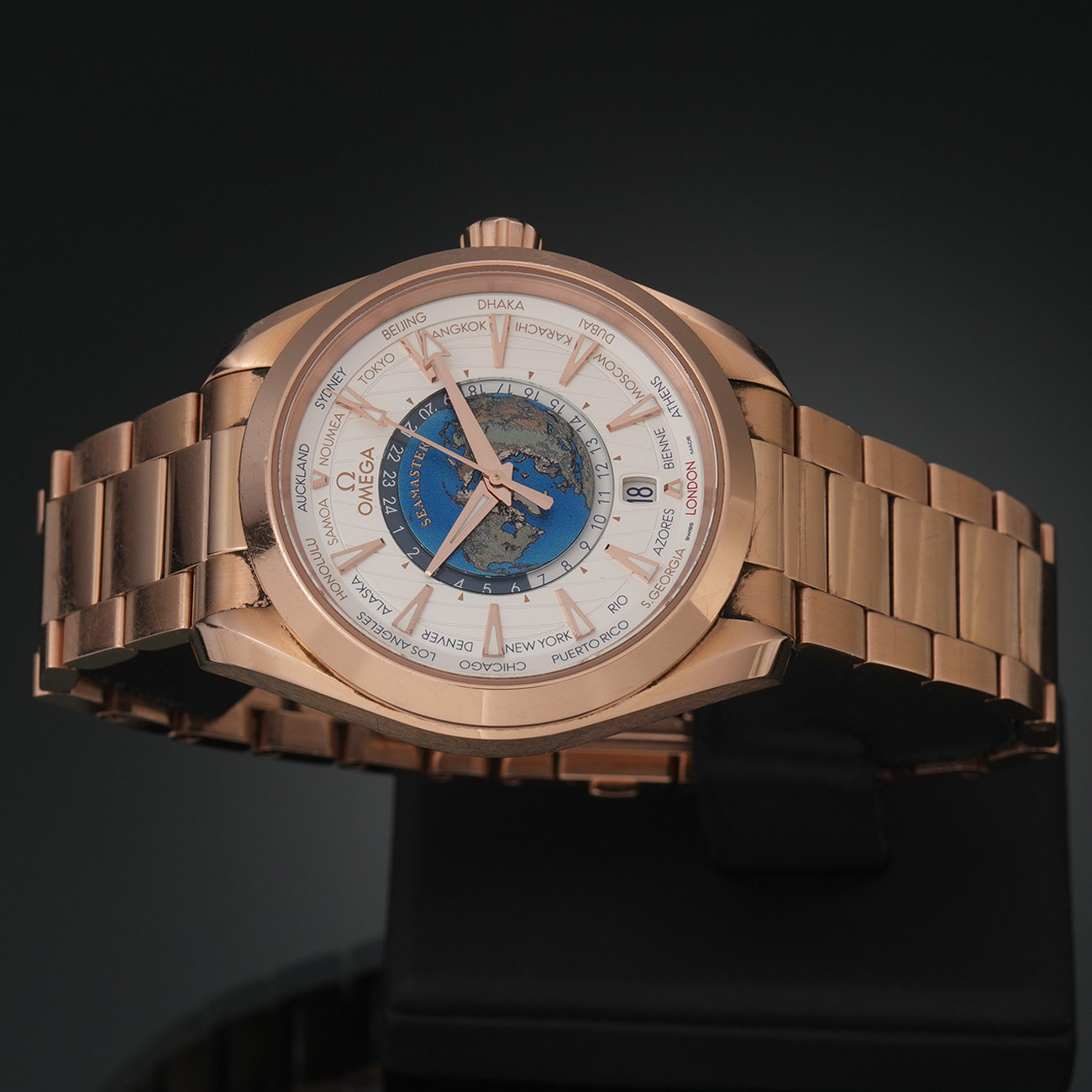 OMEGA(USED)오메가 씨마스터 아쿠아테라 월드타이머 43mm