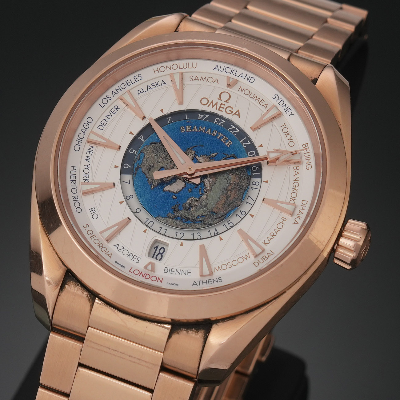 OMEGA(USED)오메가 씨마스터 아쿠아테라 월드타이머 43mm