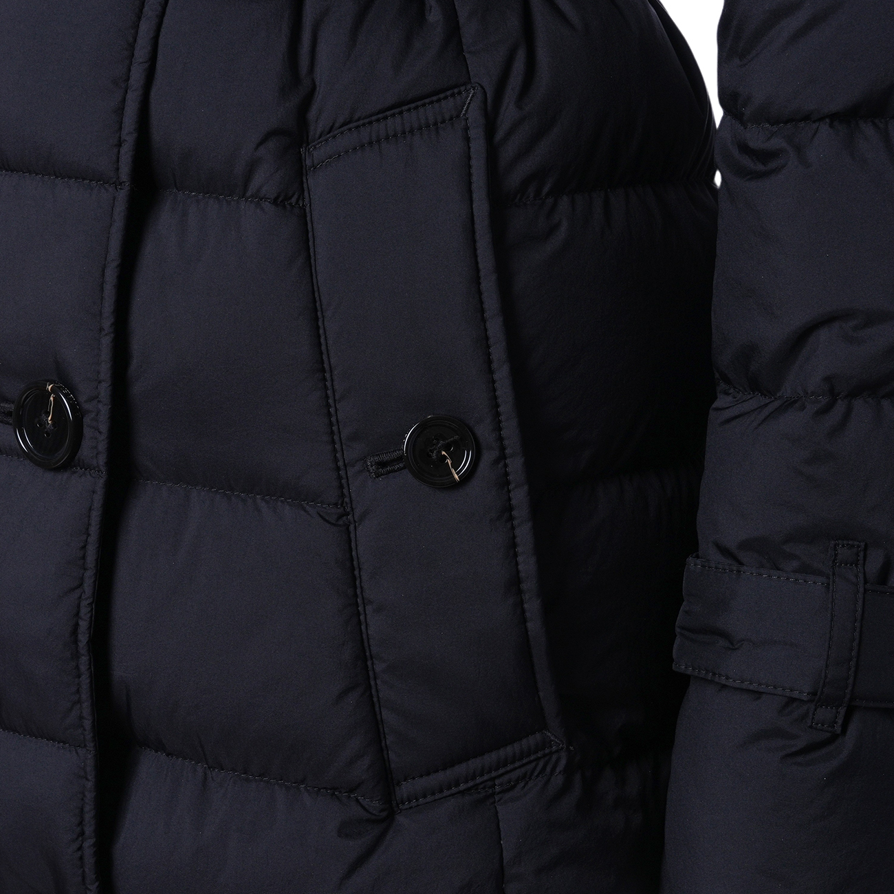 BURBERRY(USED)버버리 후드 롱패딩 #XS