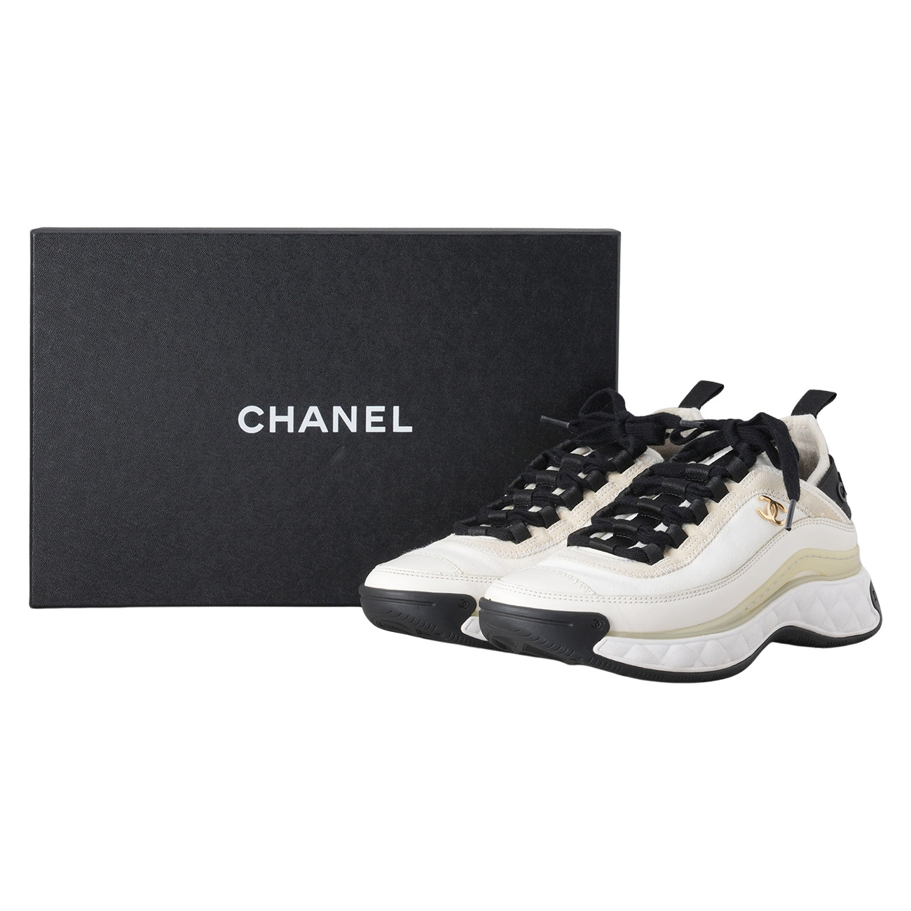CHANEL(USED)샤넬 G35617 믹스드파이브 스니커즈 #35.5