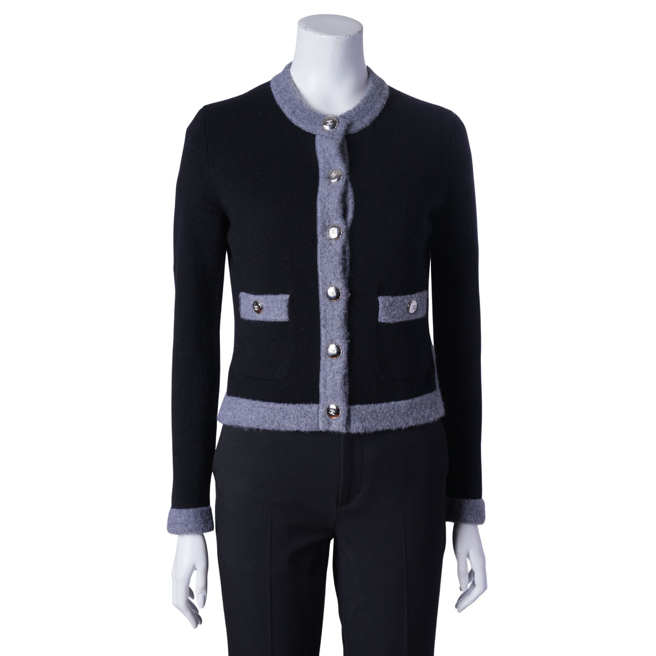 CHANEL(USED)샤넬 P71355 캐시미어 가디건 #36