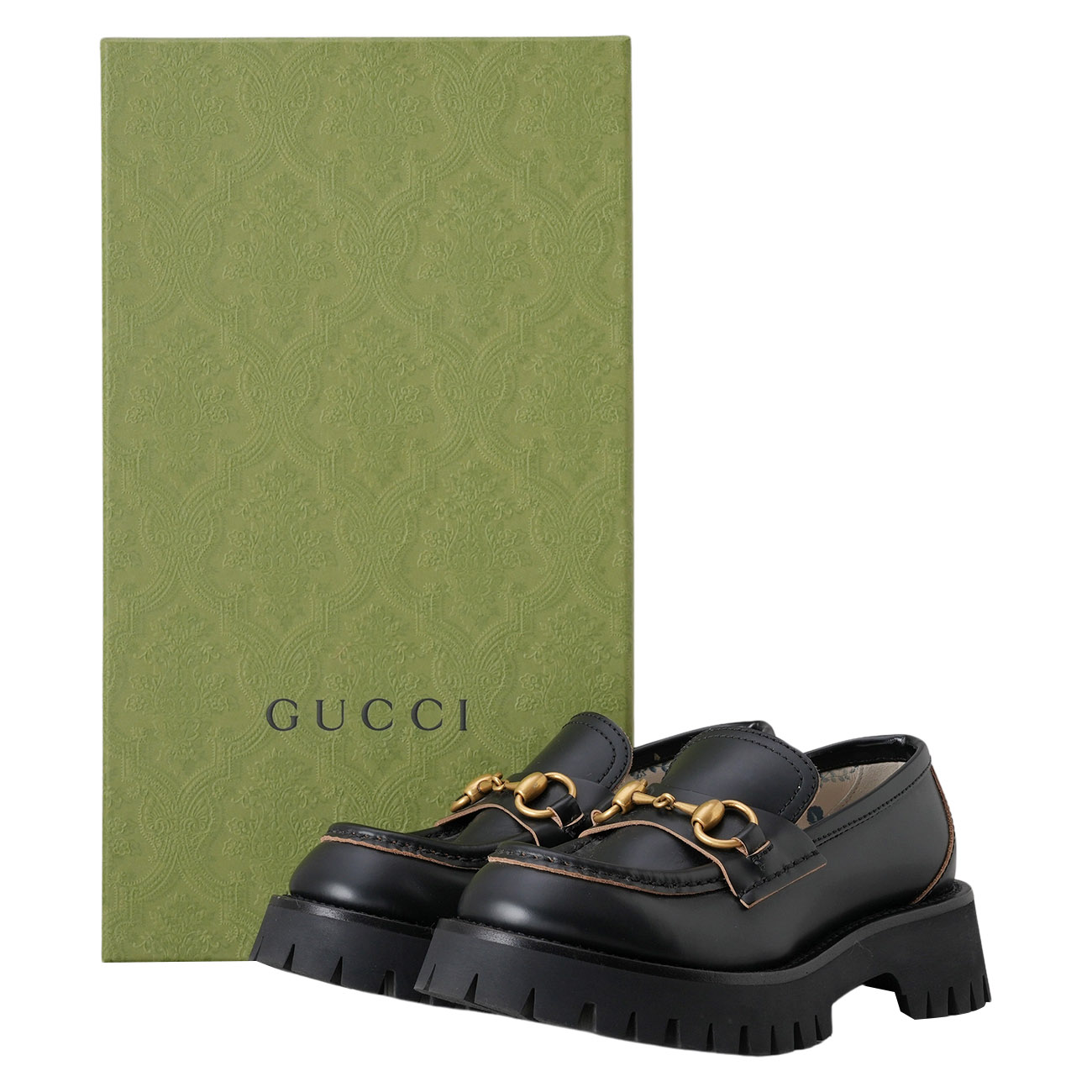 GUCCI(USED)구찌 577236 홀스빗 청키 러그솔 로퍼 #34.5