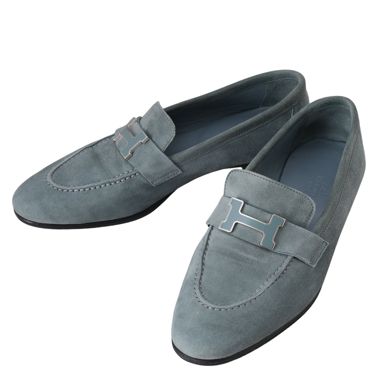 HERMES(USED)에르메스 스웨이드 파리 로퍼 #35.5