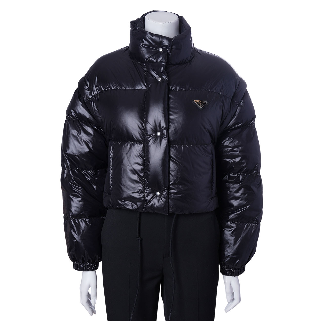 PRADA(USED)프라다 PIUMINO 나일론 여성 숏패딩 #38